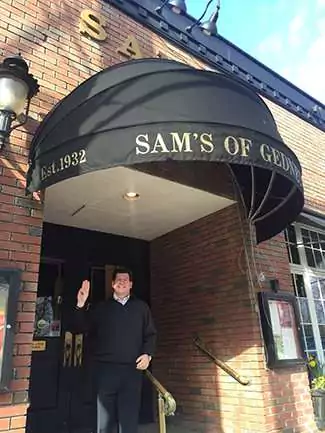 Image of Peter Herrero at Sam's entry way 